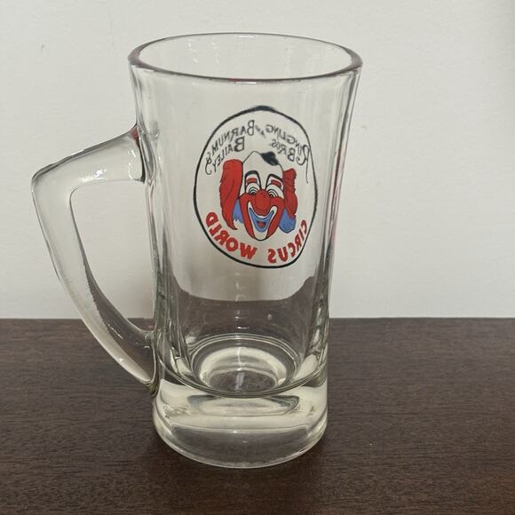 VTG RINGLING BROS. and BARNUM & BAILEY Circus World Glass Mug Stein Clown 1970's - Picture 4 of 15